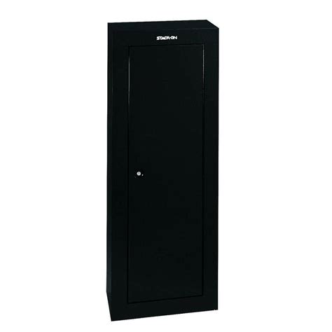 stack on 8 gun steel security cabinet black gcb 908|long gun locking cabinet.